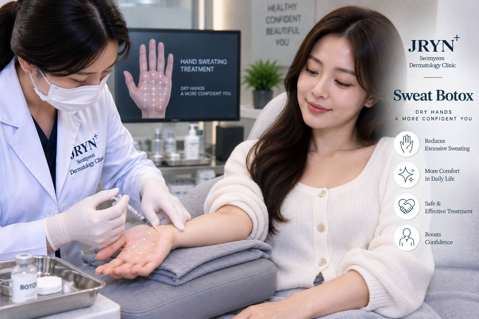 Sweat Botox treatment in Seomyeon, Busan