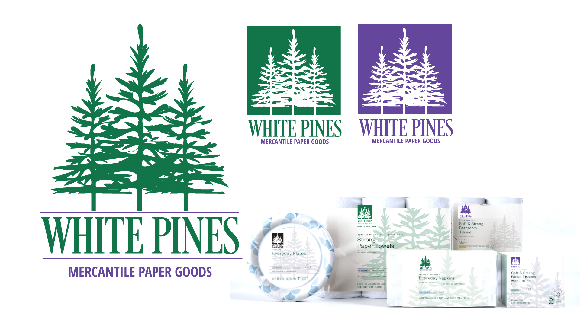 White Pines logo with green pine trees and text: “COUNTRY STORE • CASINO • RV PARK”