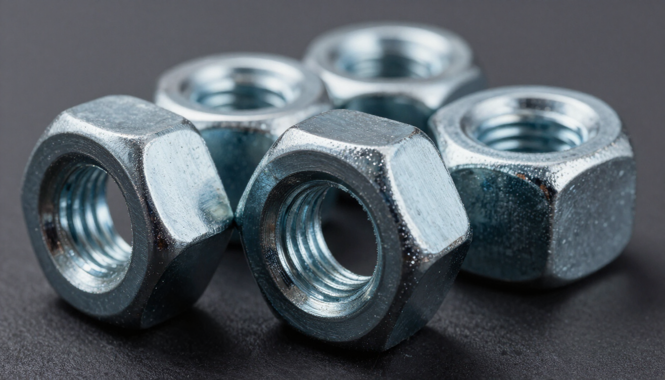 Tuercas de acero para uso industrial