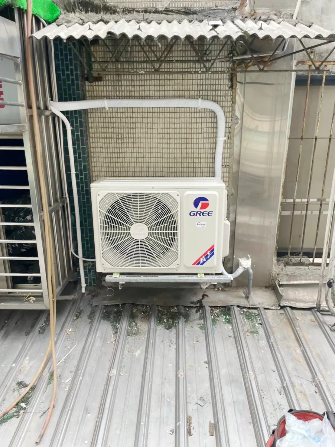 翔麟冷氣空調室外機無加裝管槽安裝服務