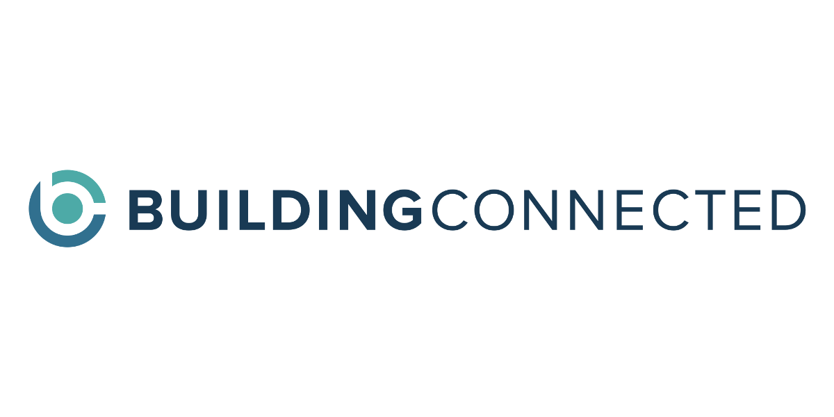 The building connected logo is blue and white on a white background.