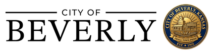 The city of beverly logo is black and white on a white background.