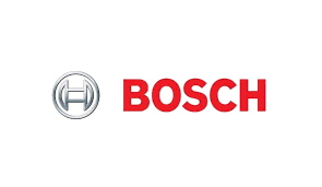 The bosch logo is red and white on a white background.