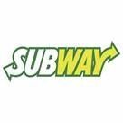 A subway logo with a yellow arrow pointing to the right.