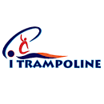 The logo for i trampoline shows a person jumping on a trampoline.