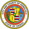 The seal of the city and county of honolulu state of hawaii.