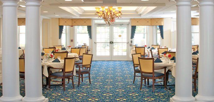 The dining room