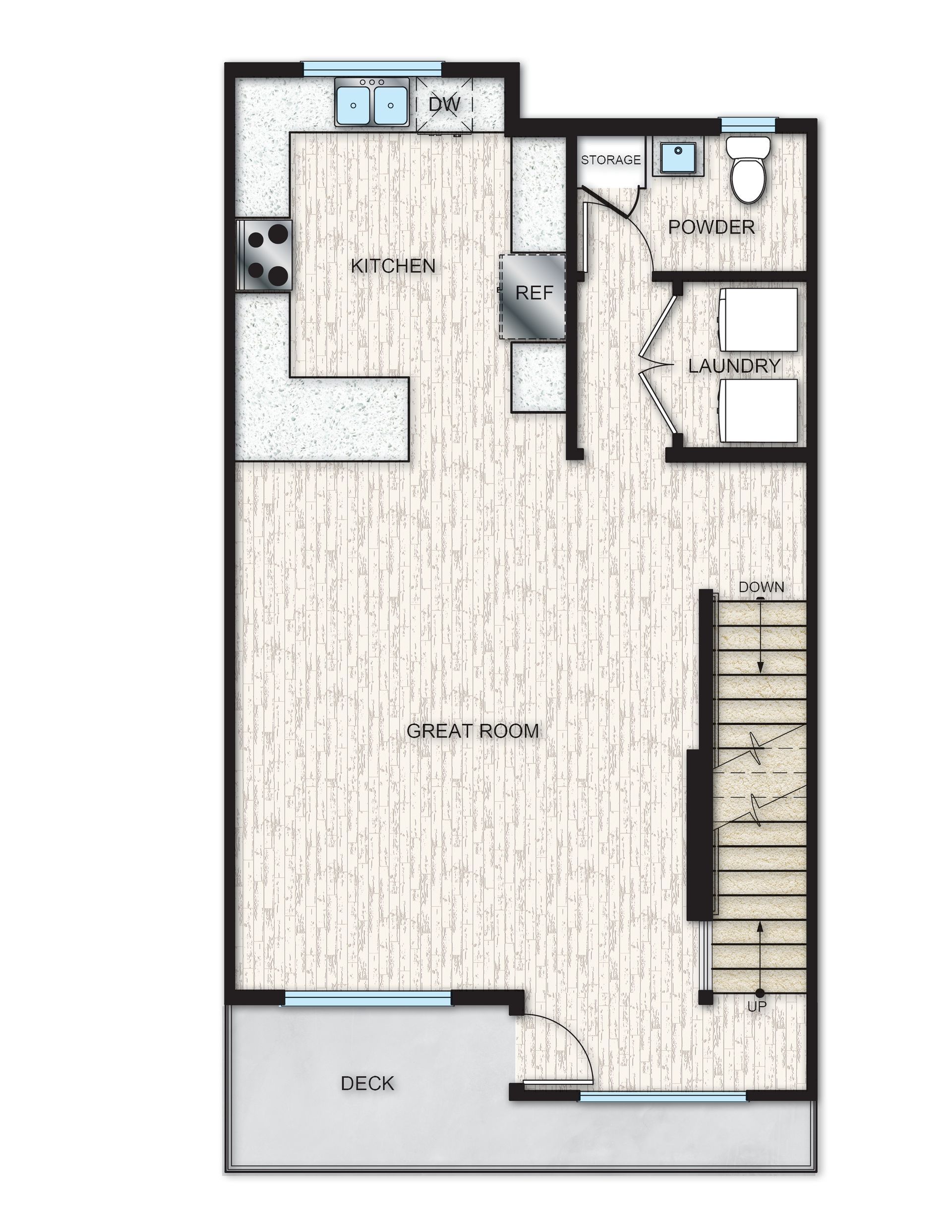 Momentum Plan 1-2 Layout | Pan Cal Homes