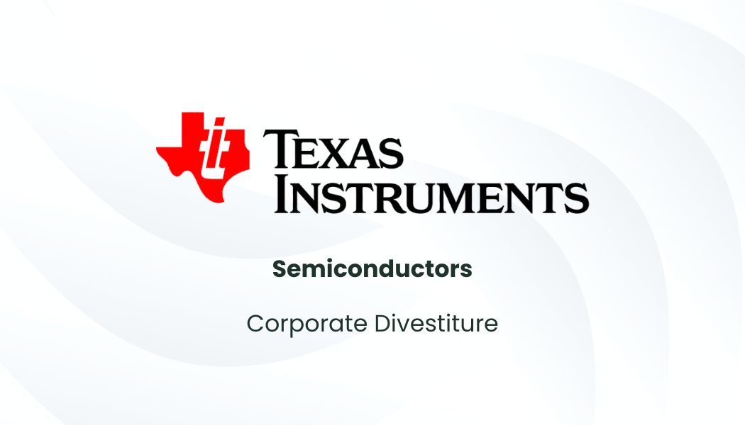 Texas Instruments logo with a red Texas outline and