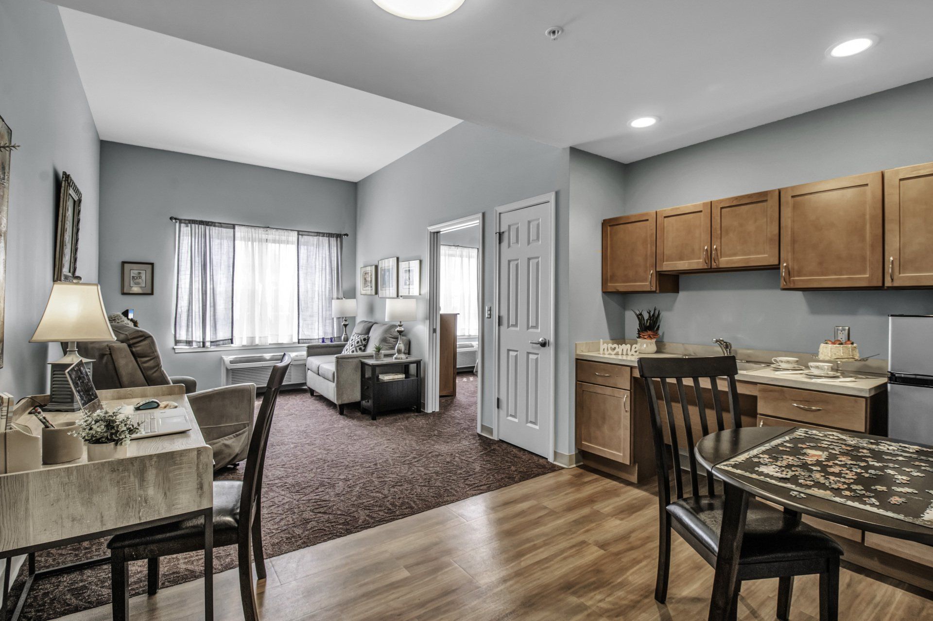 1 bedroom floor plan at heathwood assisted living in williamsville 