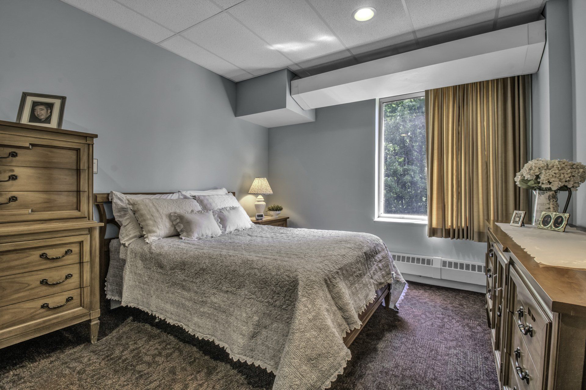 modern floor plan in assisted living 