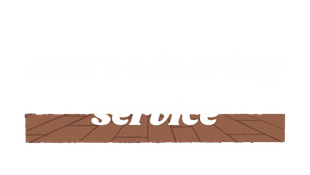A brown brick with the word service written on it.