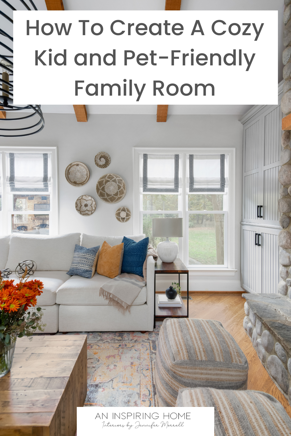 How To Create A Cozy Kid and Pet-Friendly Family Room