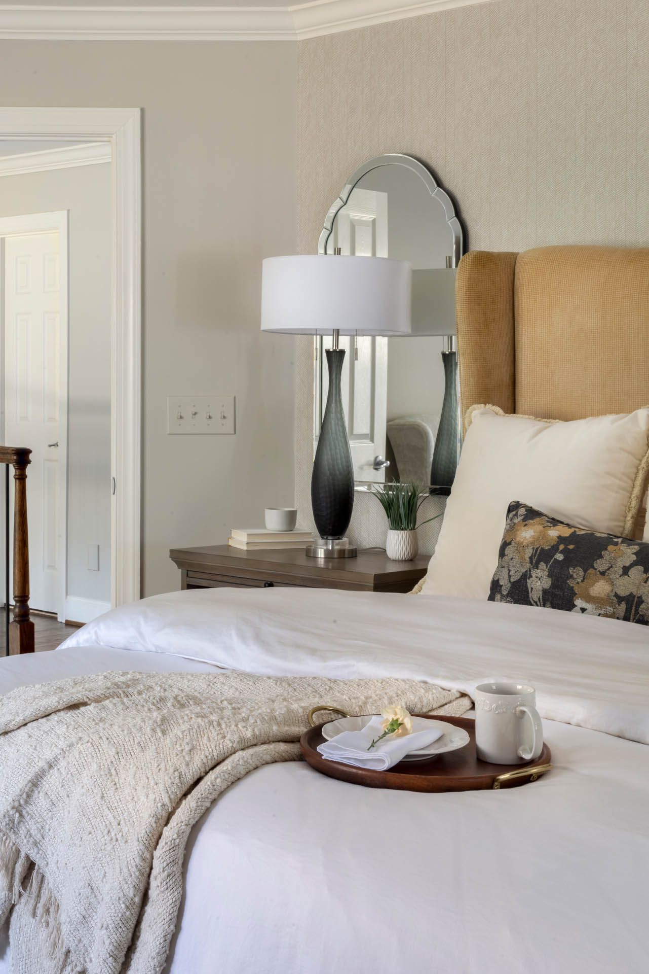 A Serene Transitional Bedroom You’ll Love