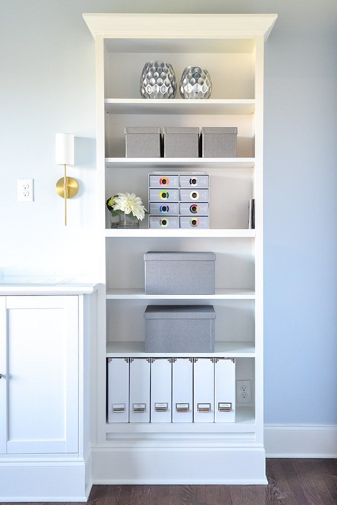 light and bright office remodel working from home