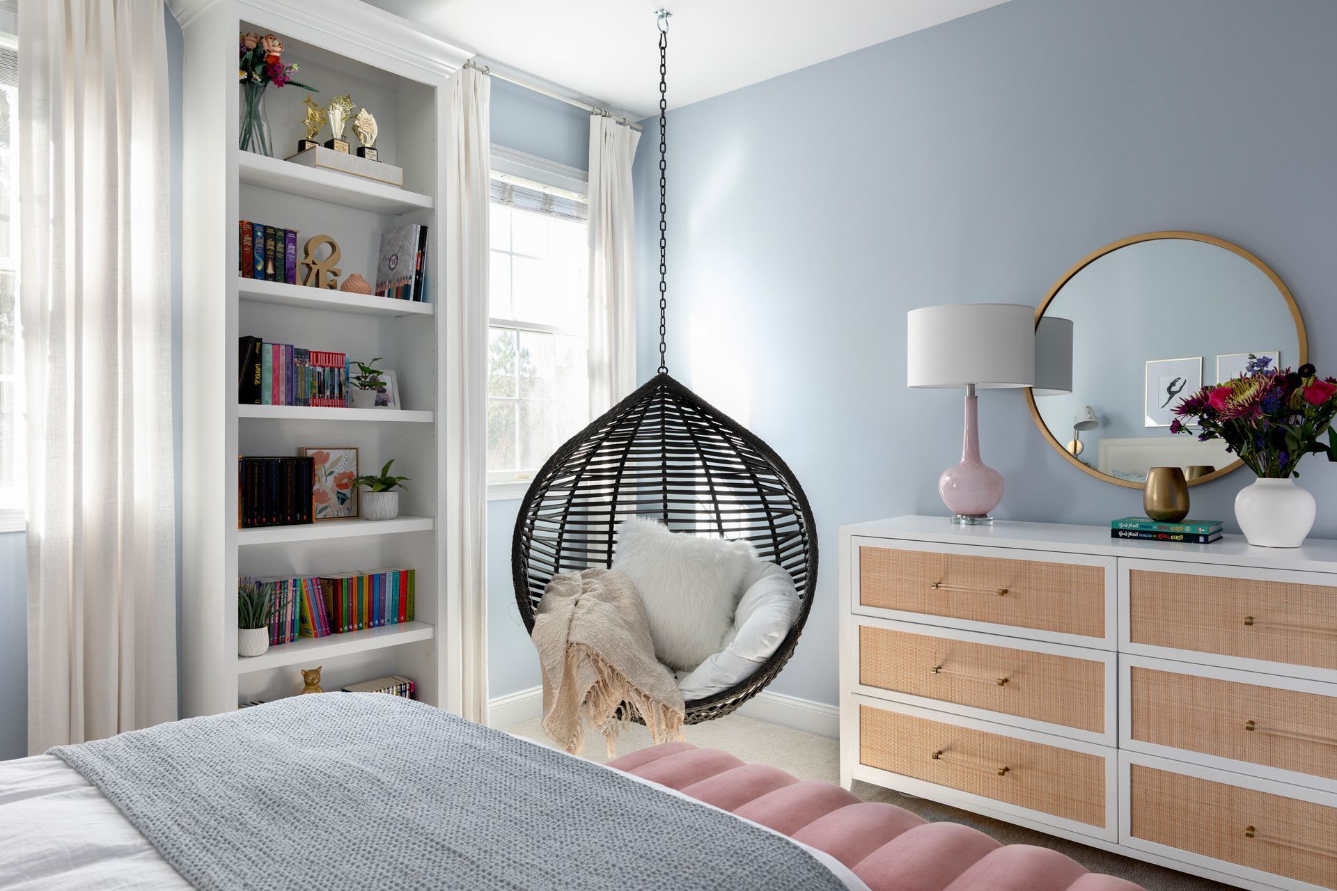 A Serene Transitional Bedroom You’ll Love