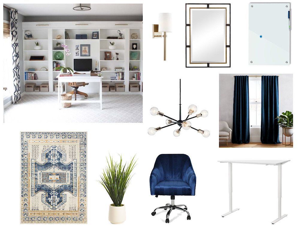 a new home office for an interior designer