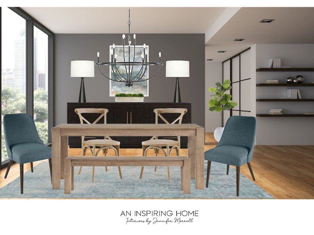 Moody Dining Room | Charlotte & Waxhaw | An Inspiring Home