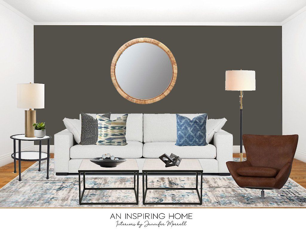 Urban Bronze Living Room | Charlotte & Waxhaw | An Inspiring Home
