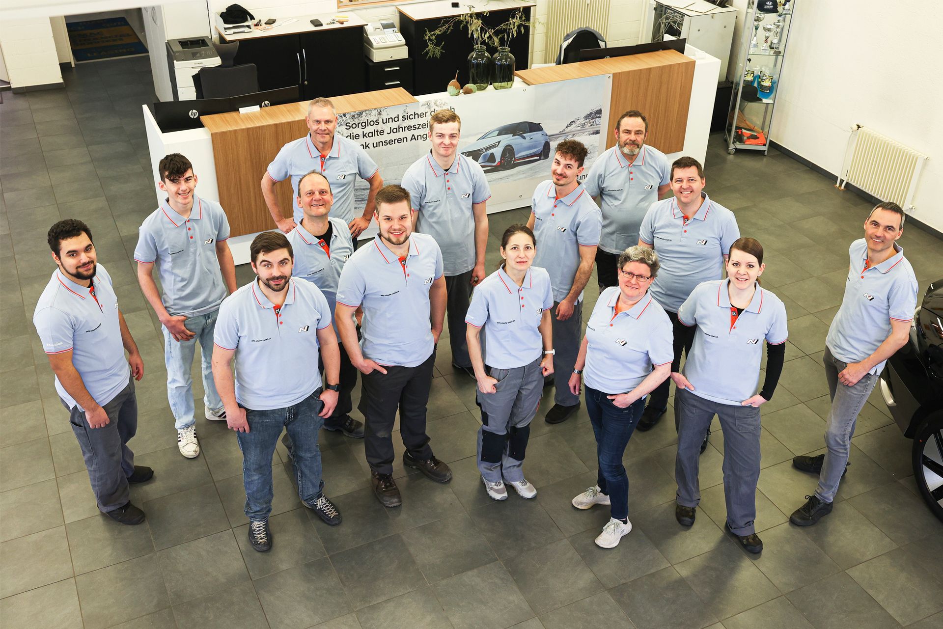 Das Team der Auto Eberle Uzwil AG