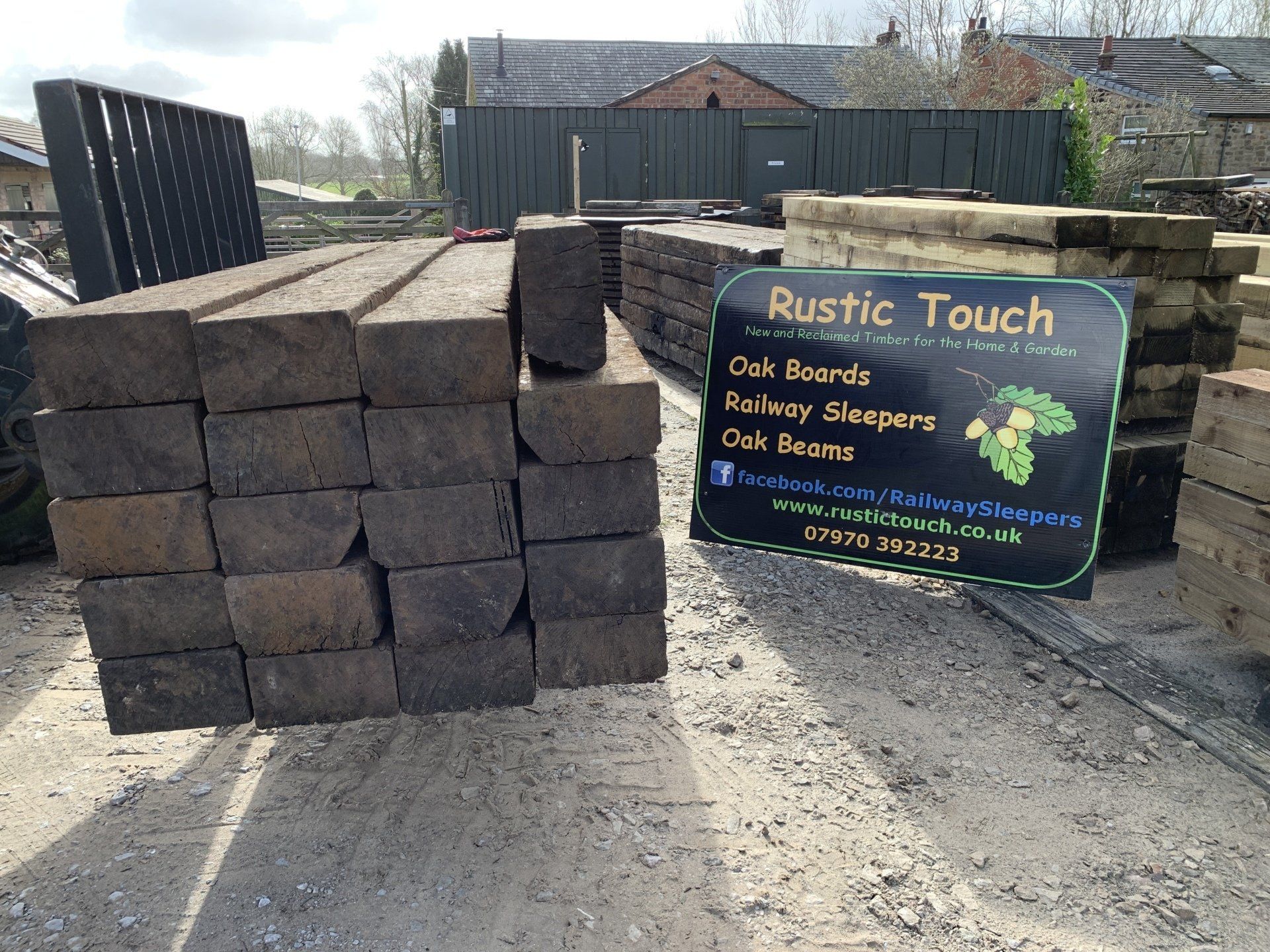 Azobe railway sleepers