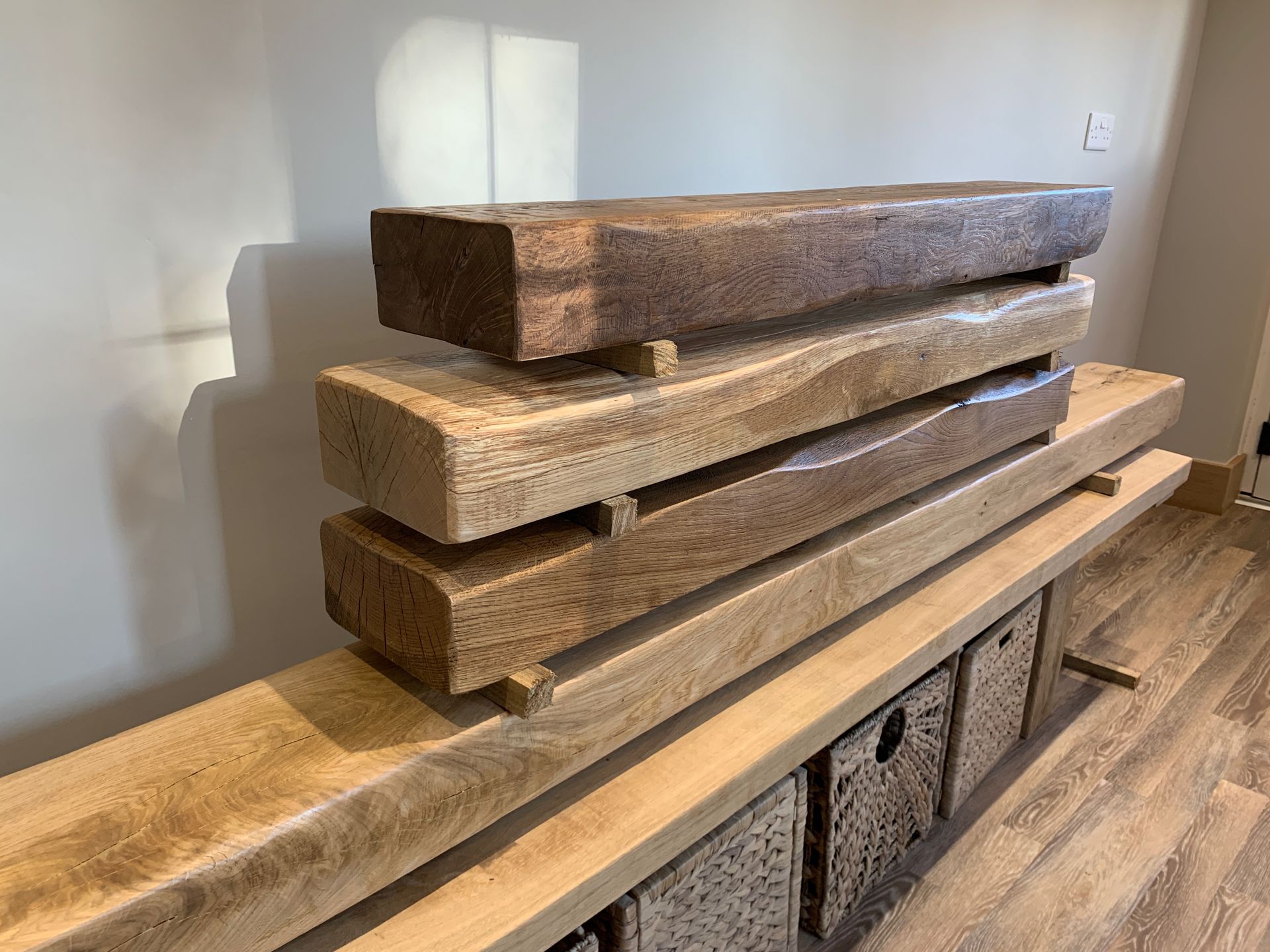 oak mantel