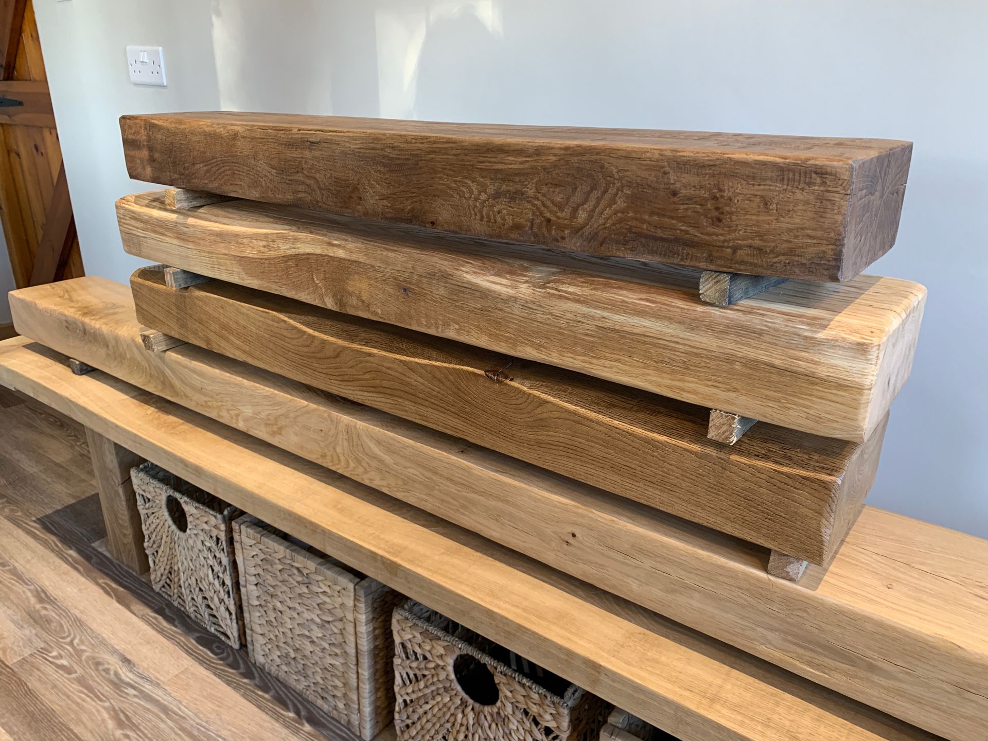 oak fireplace beam