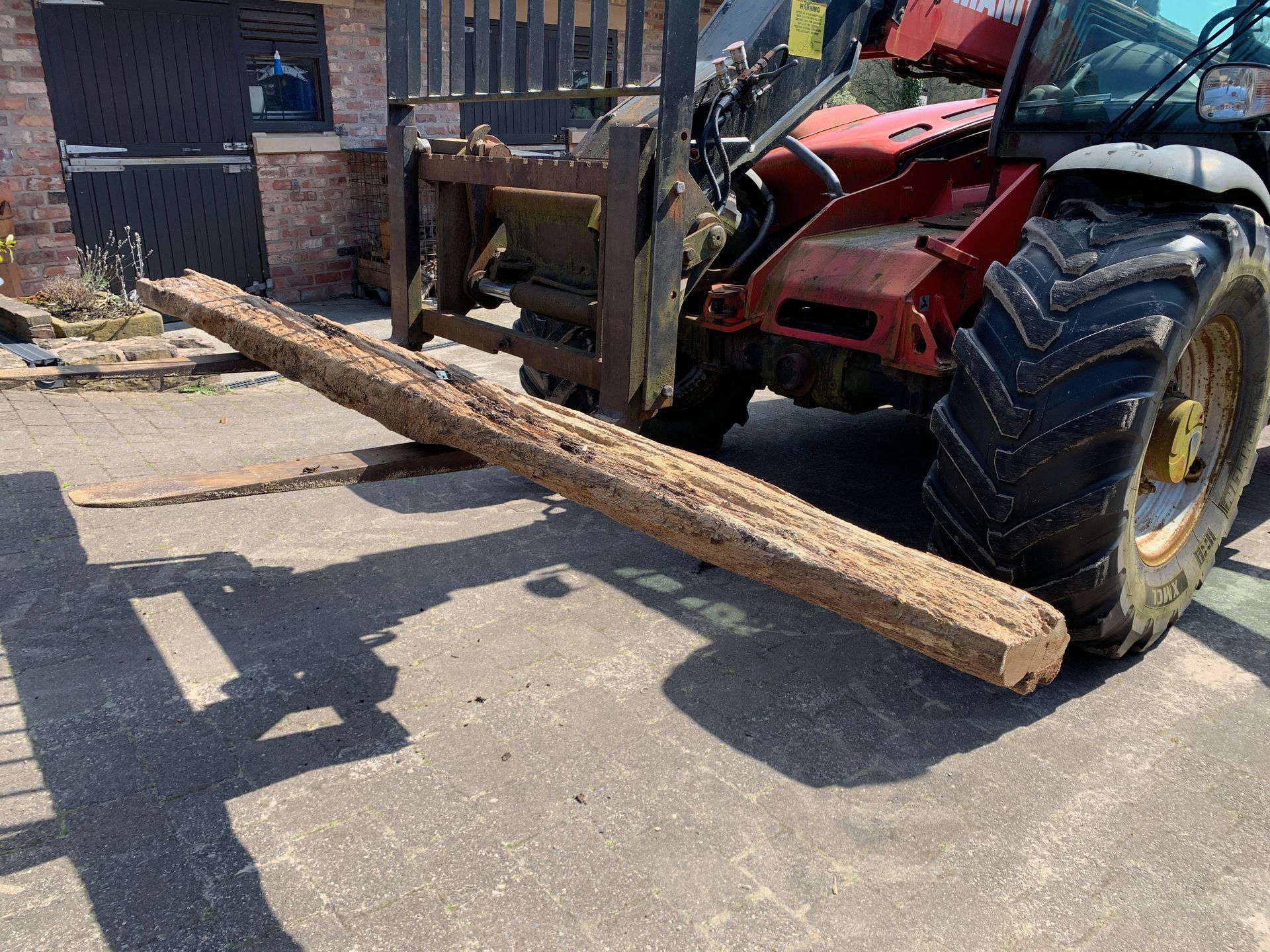very rustic oak beam