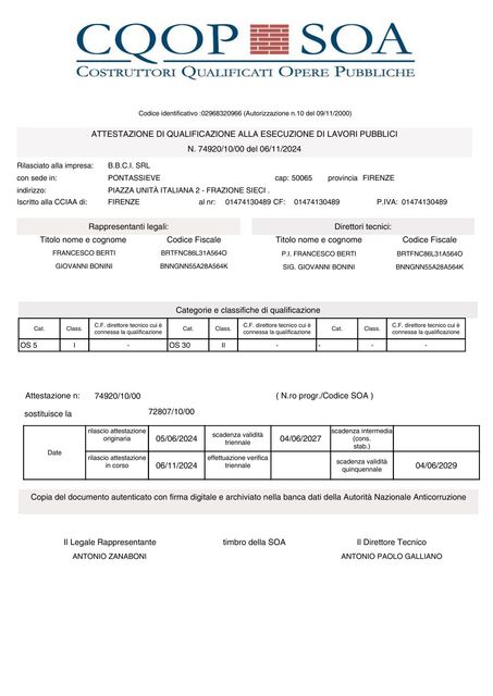 attestazione soa