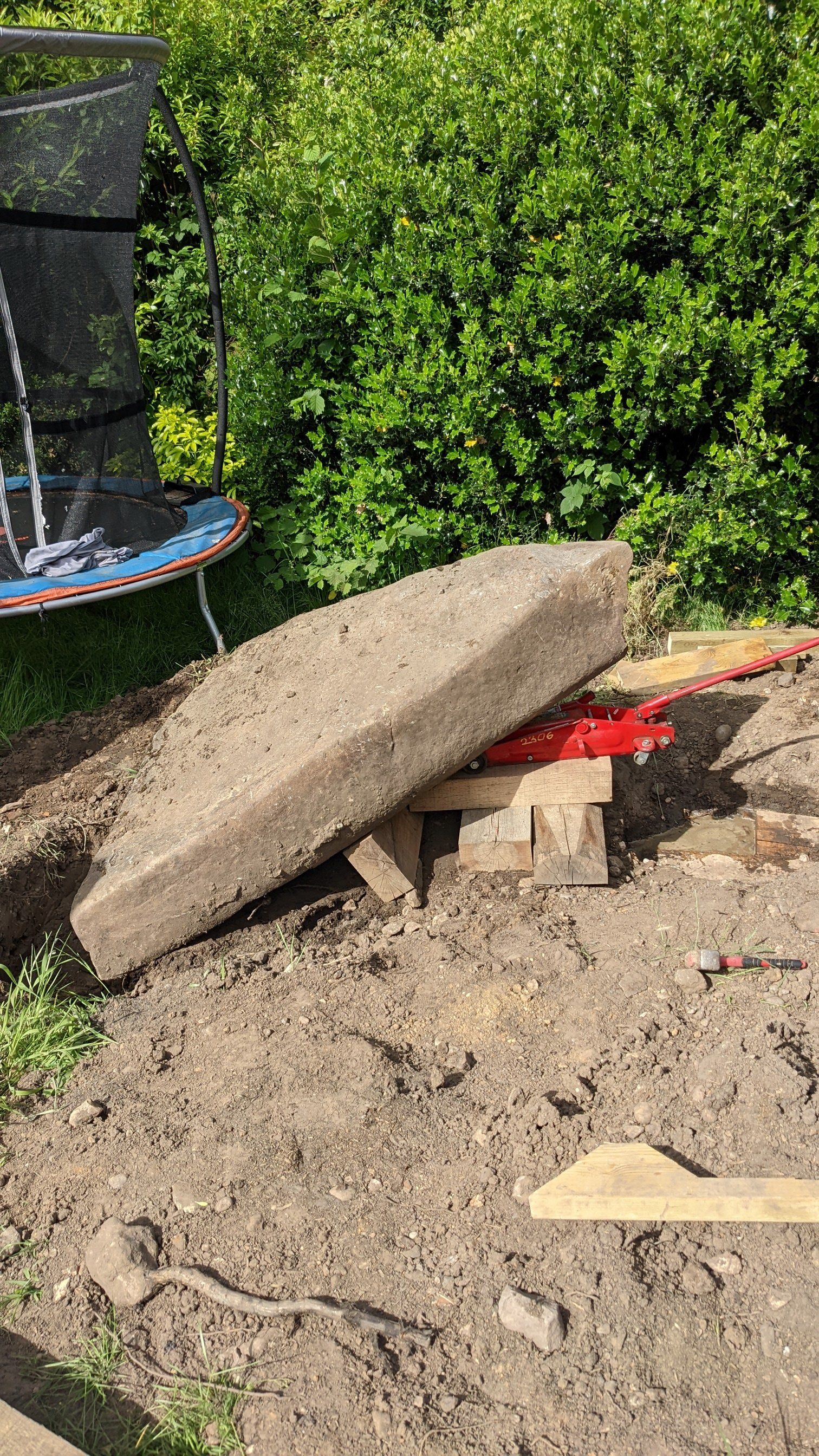 Garden design in progress in Surrey