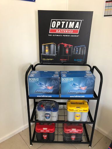 A Display Of Optima Batteries On A Shelf In A Room — Coast 2 Coast Batteries in West Gosford, NSW