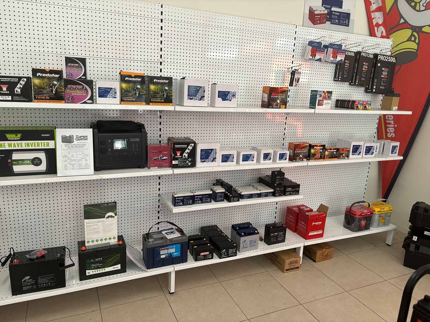 A Store Filled With Lots Of Different Types Of Batteries — Coast 2 Coast Batteries in West Gosford, NSW
