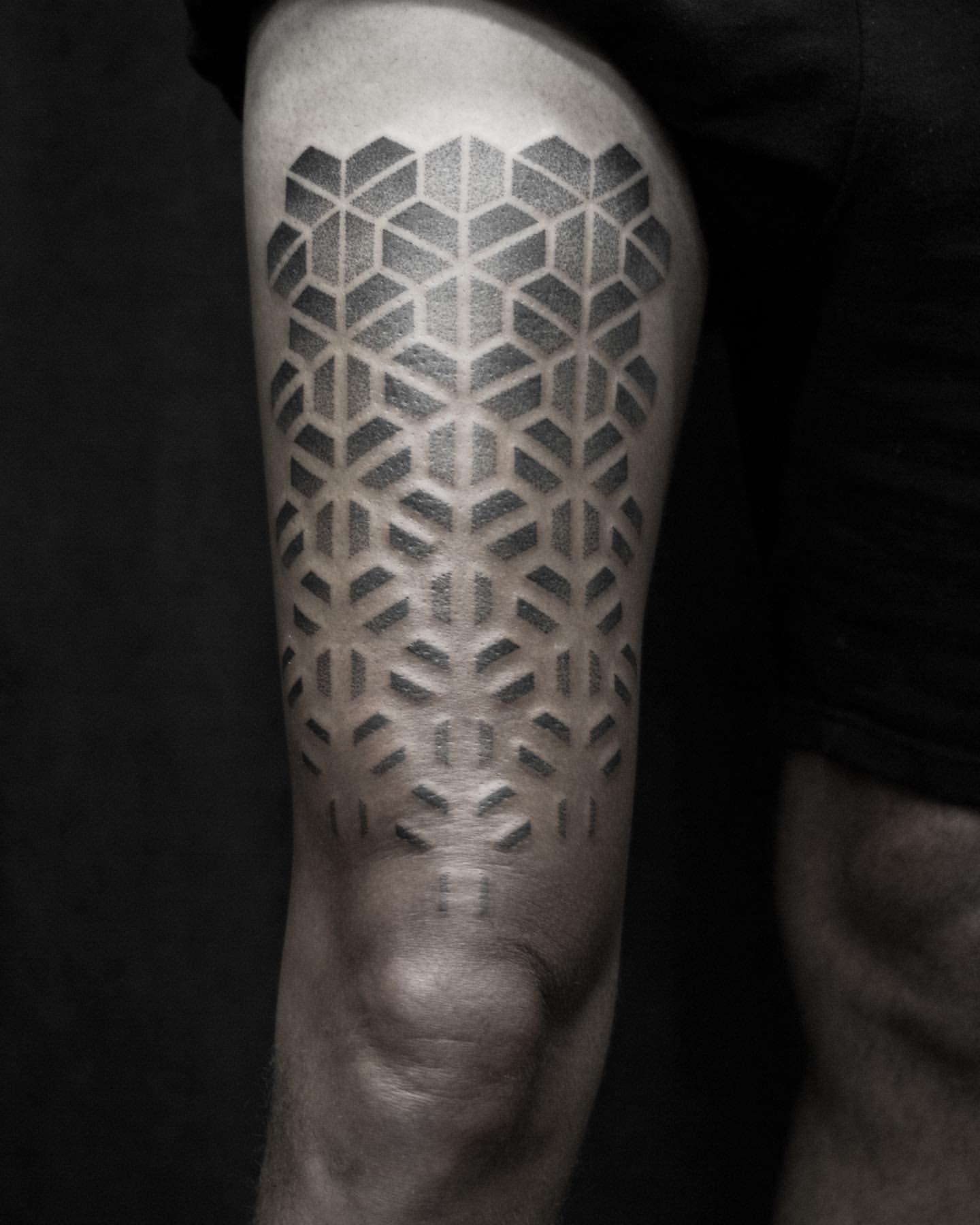Geometric Dotwork Tattoo by Lex at Black Gold Tattoo Co in Edmonton Alberta Canada