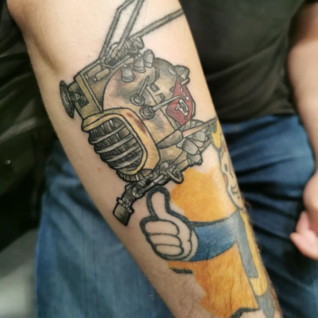 Fallout Tattoo by Wen at Crimson Empire Tattoo in Edmonton Alberta Canada