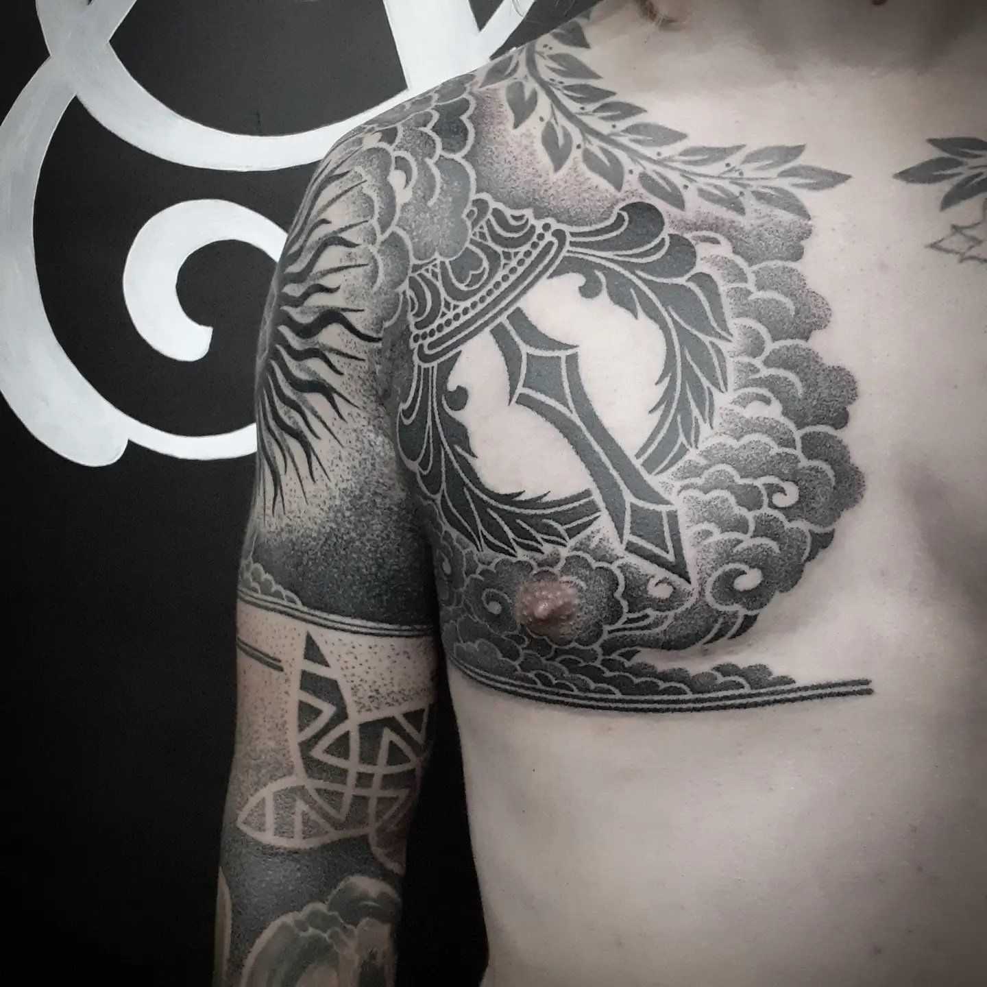 Geometric Dotwork Tattoo by Lex at Black Gold Tattoo Co in Edmonton Alberta Canada