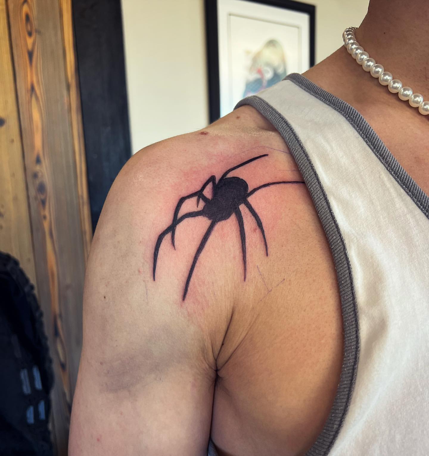 Spider Tattoo by Vinny Nguyen at Crimson Empire Tattoo in Edmonton Alberta Canada