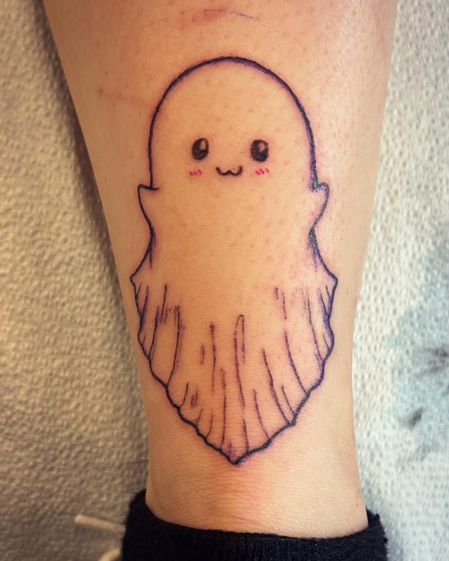 Ghost Tattoo by Vinny Nguyen at Crimson Empire Tattoo in Edmonton Alberta Canada
