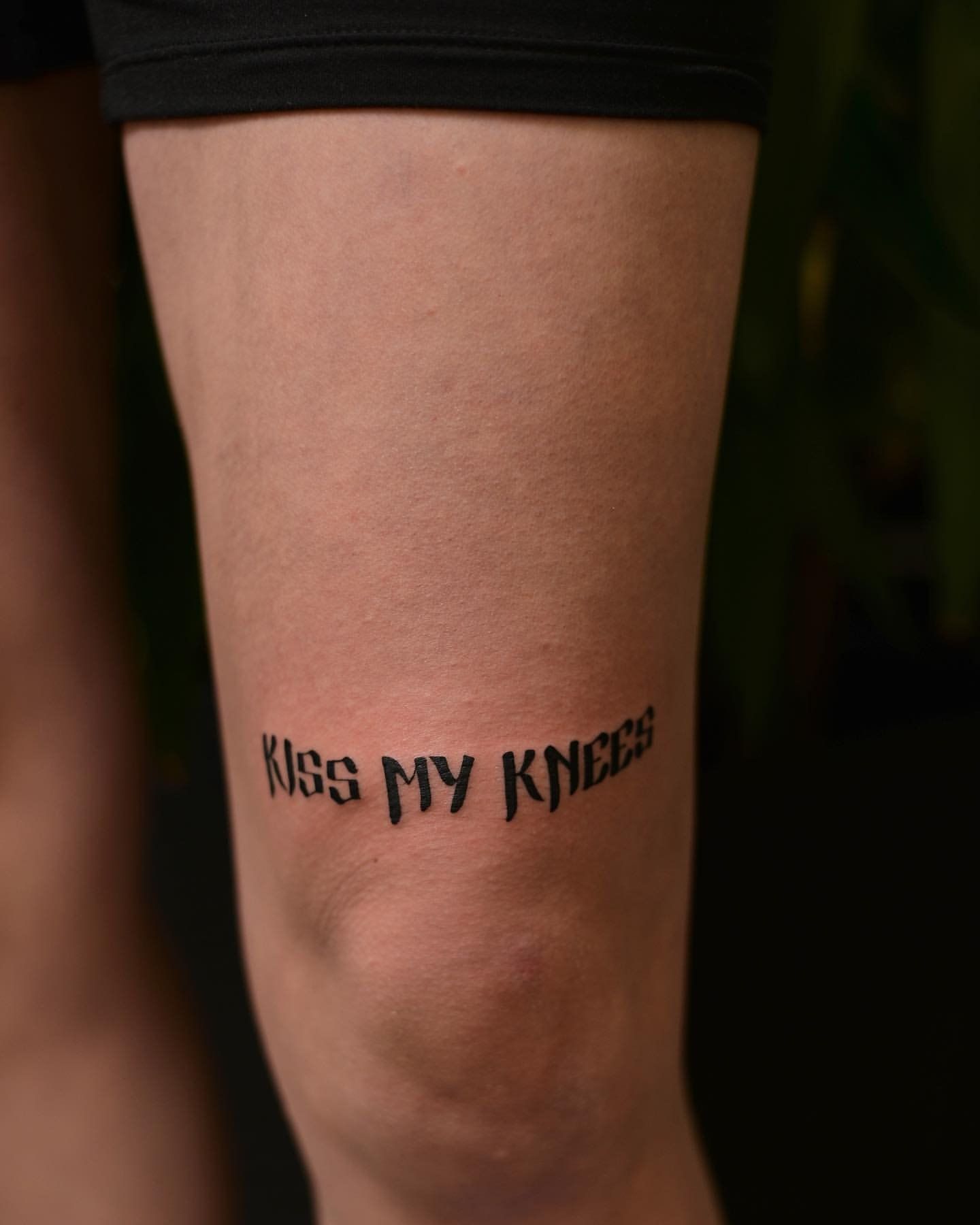 Script Tattoo by Anastasiya at Silver Ghost Tattoo in Edmonton Alberta Canada