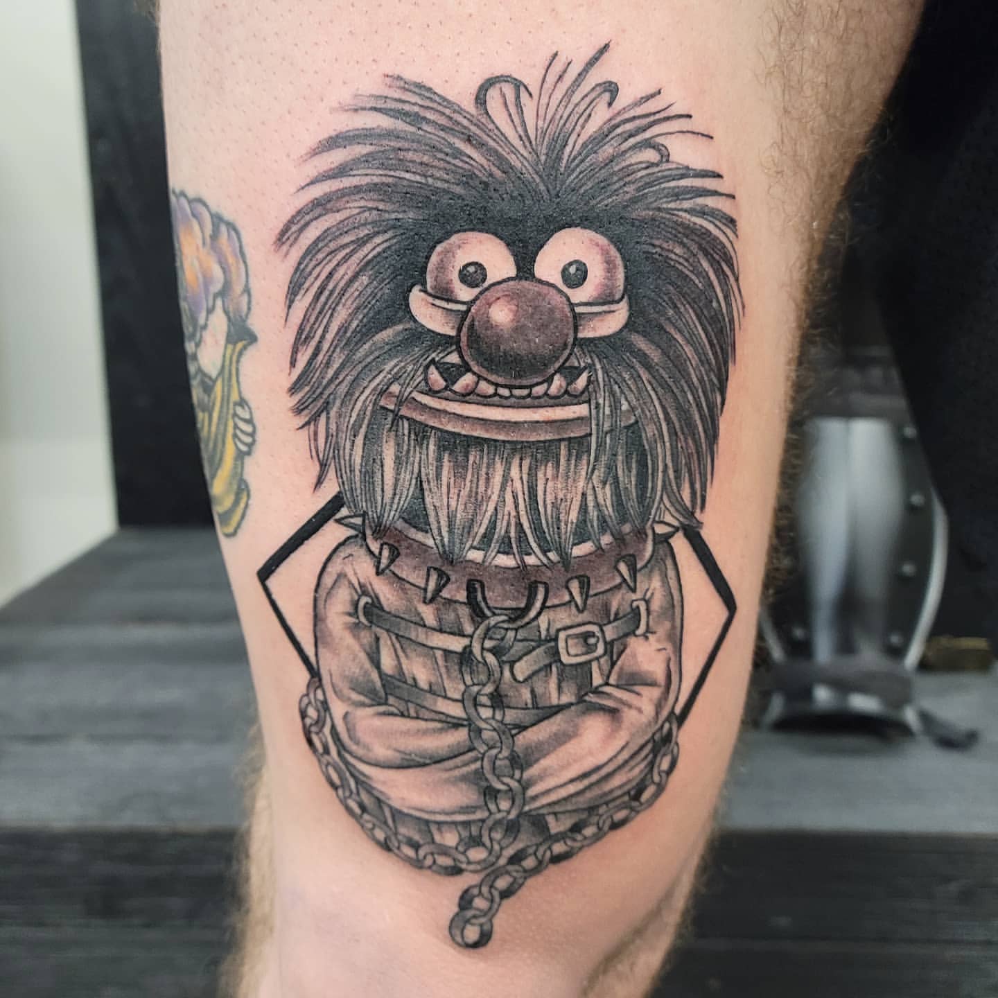 Animal (Muppets) Tattoo by Sheila Anderson at Crimson Empire Tattoo in Edmonton Alberta Canada