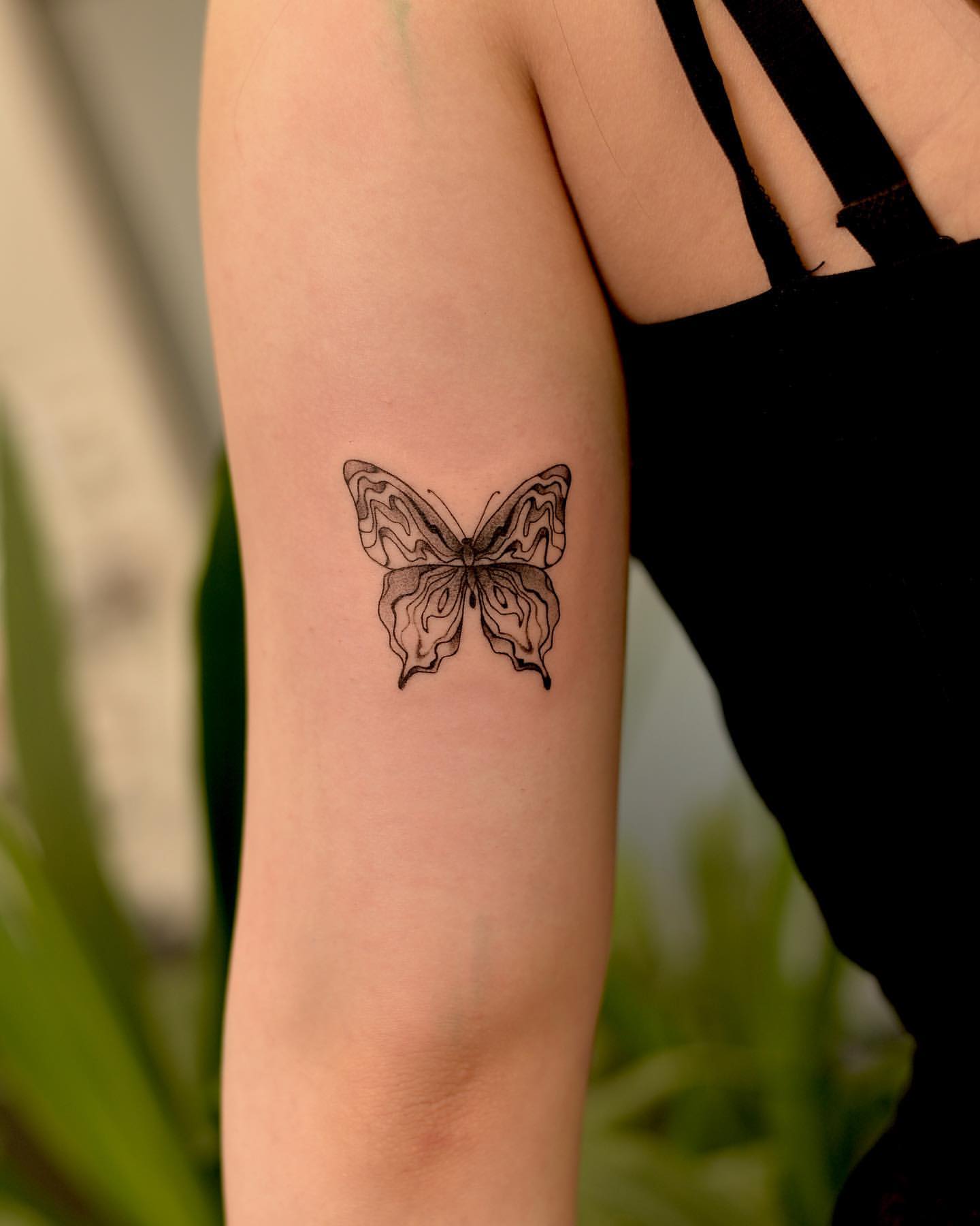 Butterfly Tattoo by Anastasiya at Silver Ghost Tattoo in Edmonton Alberta Canada