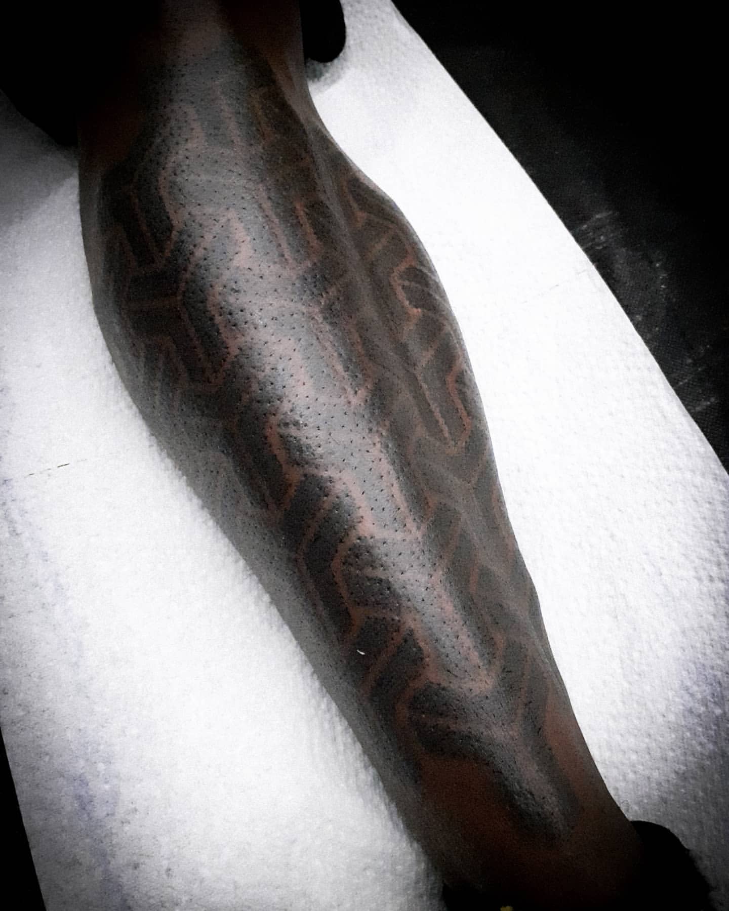 Geometric Dotwork Tattoo by Lex at Black Gold Tattoo Co in Edmonton Alberta Canada