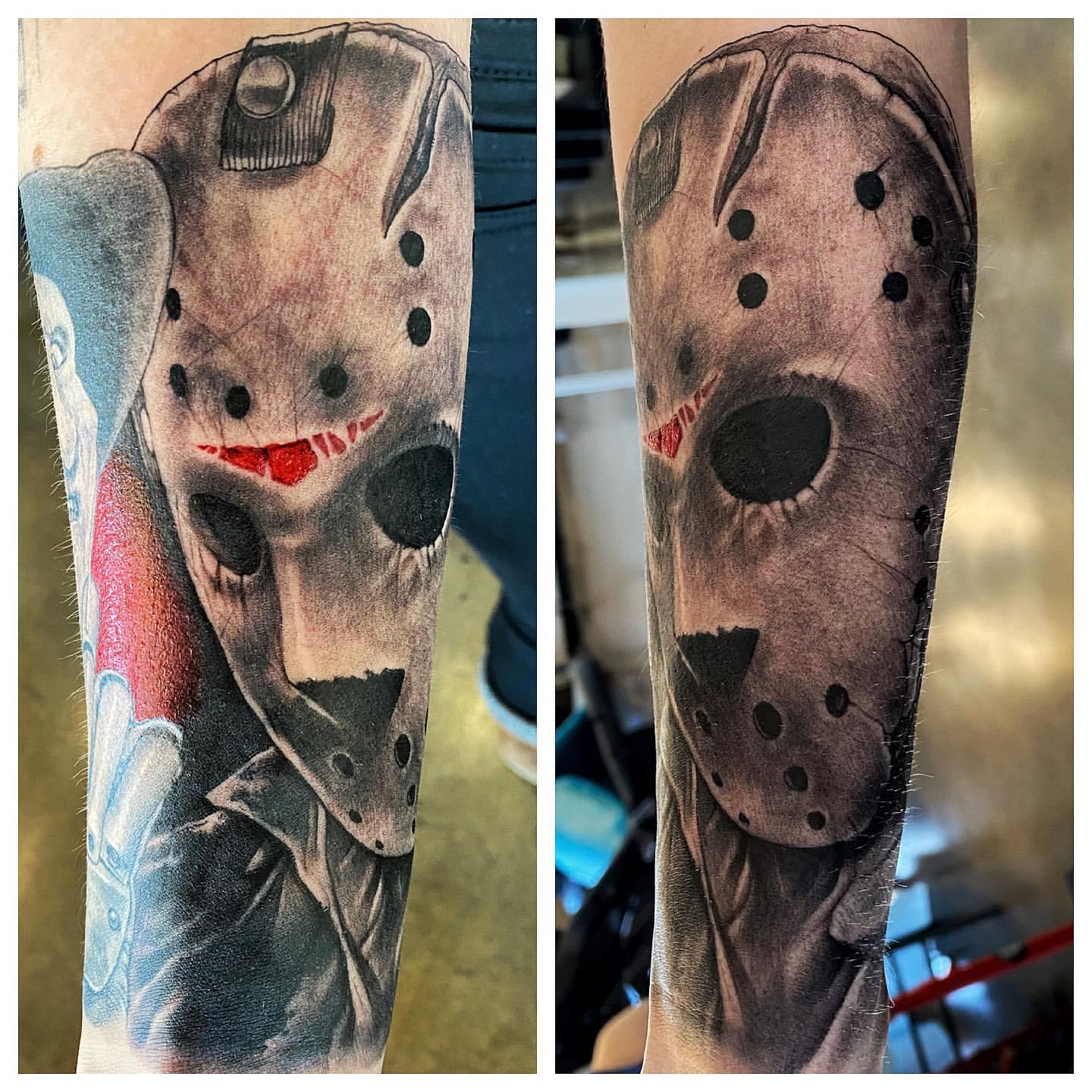 Jason Tattoo by Chad Lavers at Crimson Empire Tattoo in Edmonton Alberta Canada