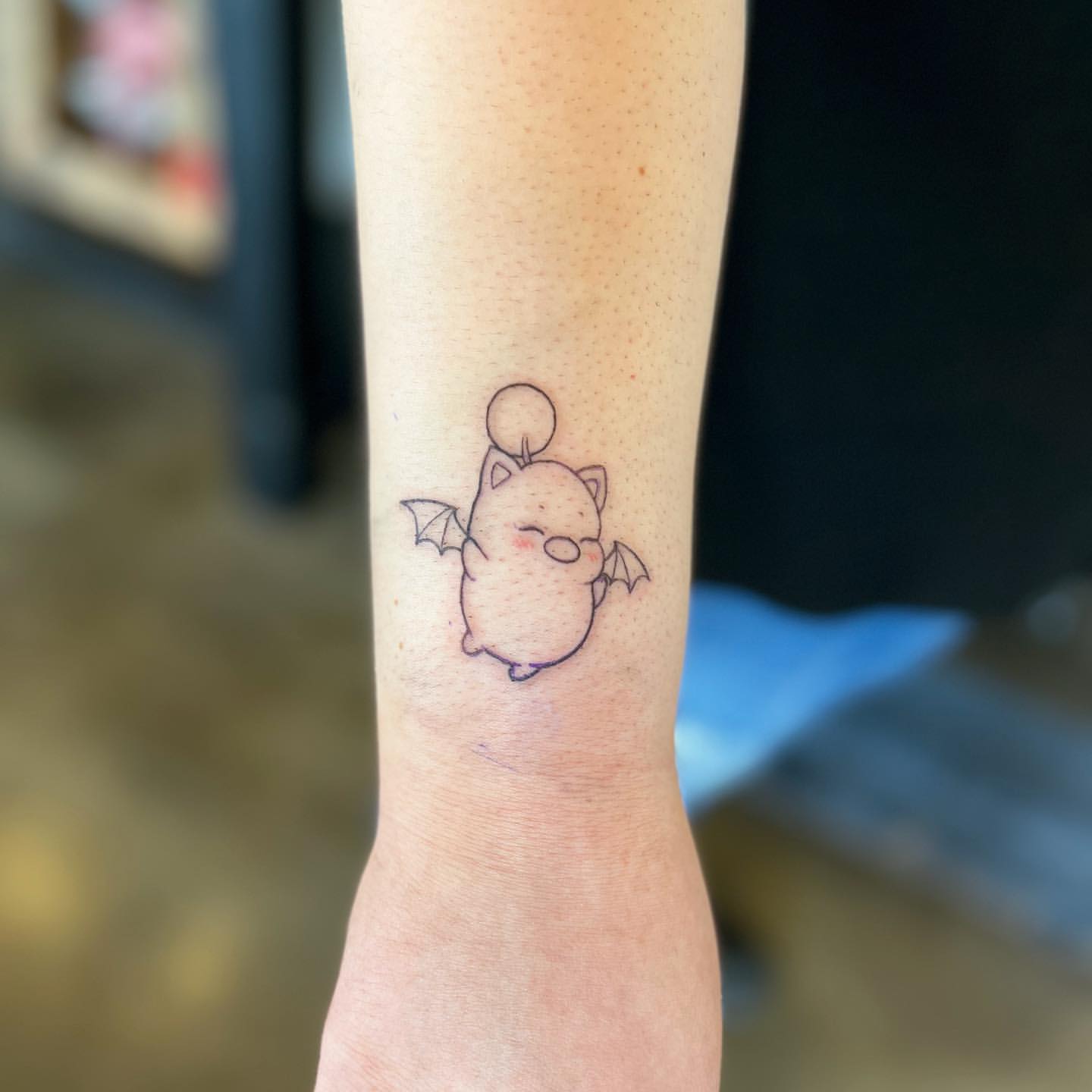Moogle Tattoo by Vinny Nguyen at Crimson Empire Tattoo in Edmonton Alberta Canada
