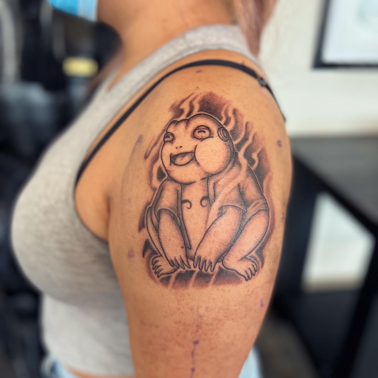 Gamatatsu (Naruto) Tattoo by Vinny Nguyen at Crimson Empire Tattoo in Edmonton Alberta Canada