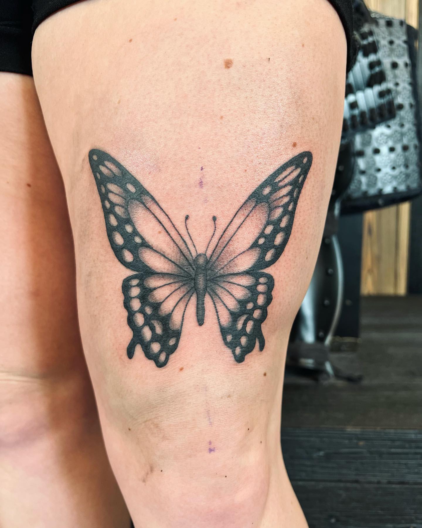 Butterfly Tattoo by Vinny Nguyen at Crimson Empire Tattoo in Edmonton Alberta Canada