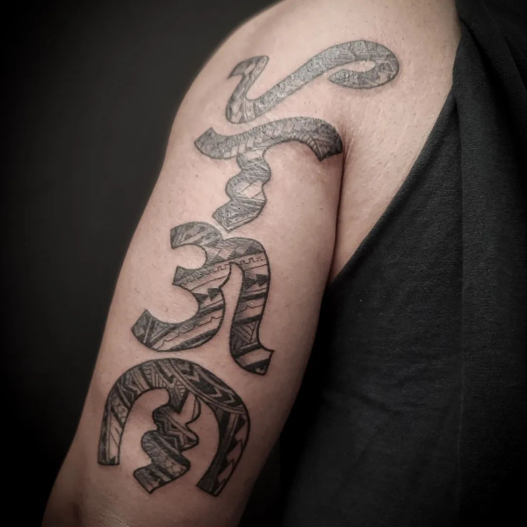 Polynesian Tattoo by Alex at Black Gold Tattoo Co in Edmonton Alberta Canada