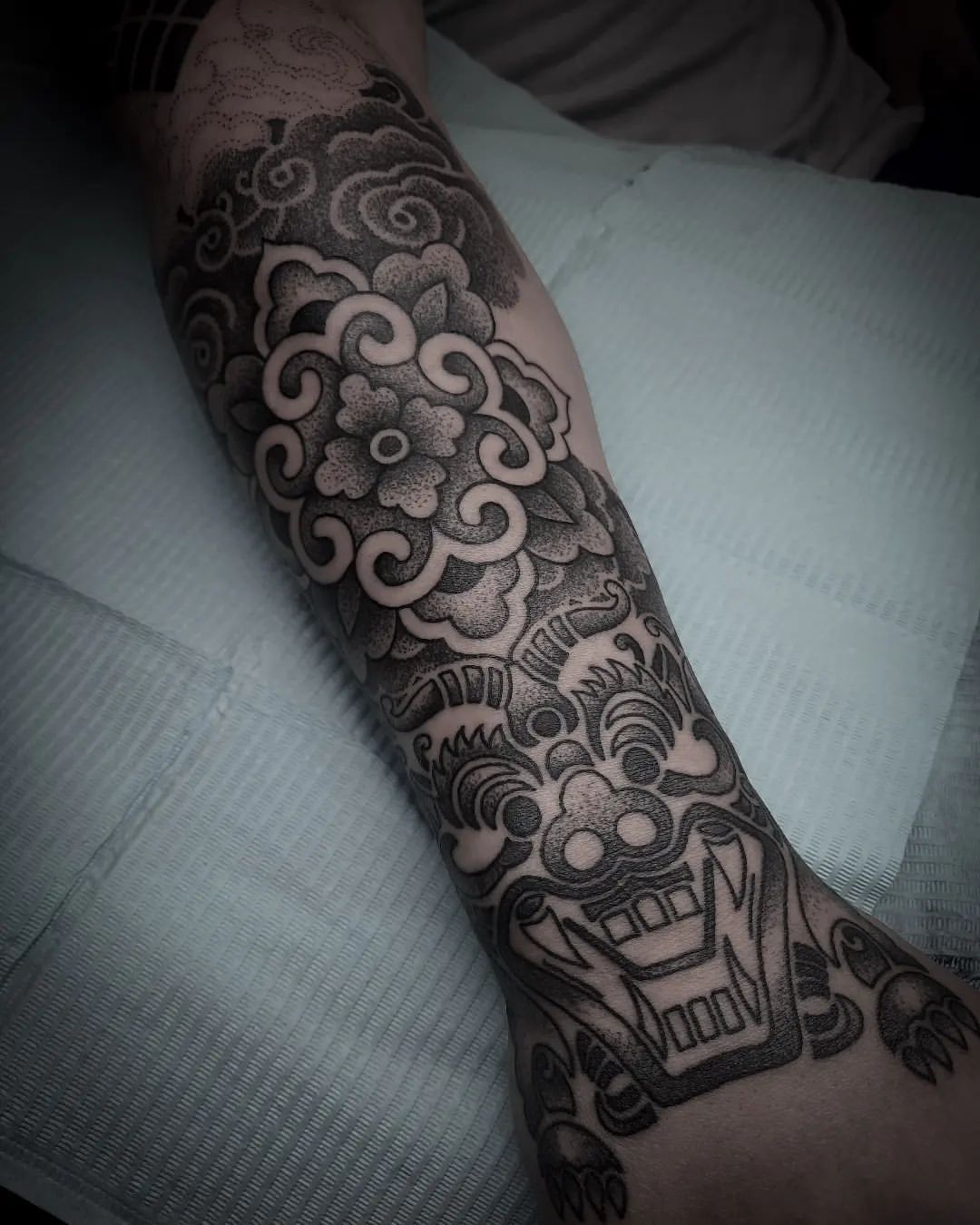 Dotwork Geometric Tattoo by Alex Arnautov at Black Gold Tattoo Co in Edmonton Alberta Canada