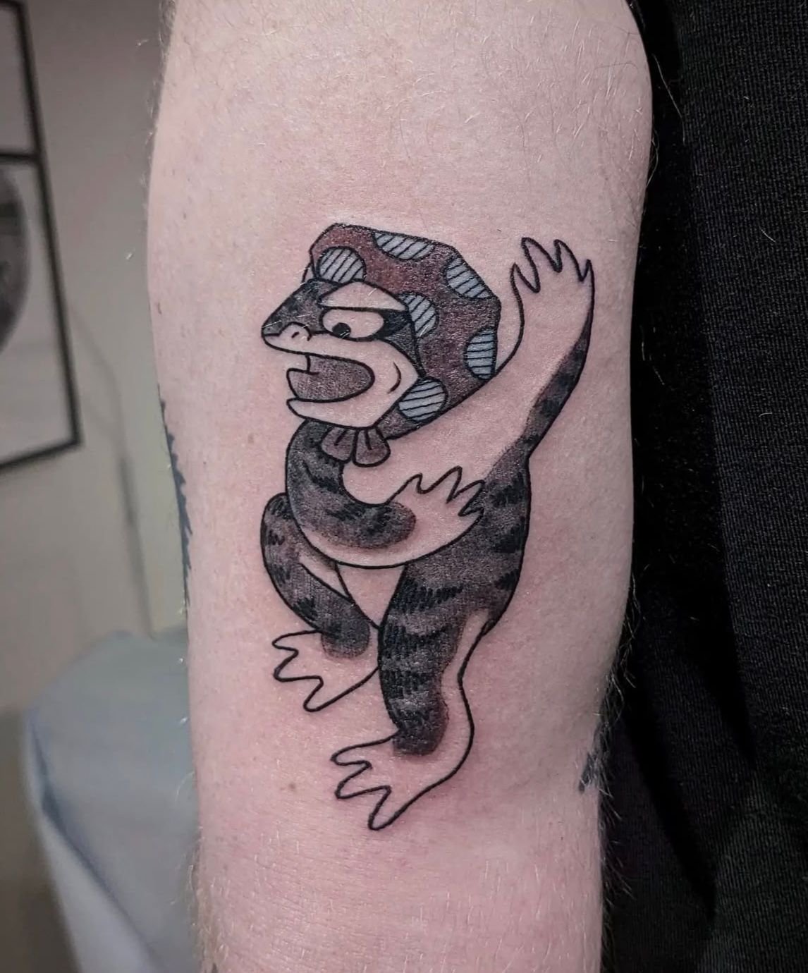 Toad Tattoo by Toby Shipman at Silver Ghost Tattoo in Edmonton Alberta Canada