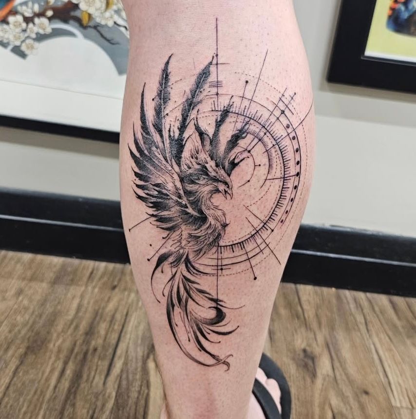 Phoenix Tattoo by Ian Wang at Black Gold Tattoo Co in Edmonton Alberta Canada