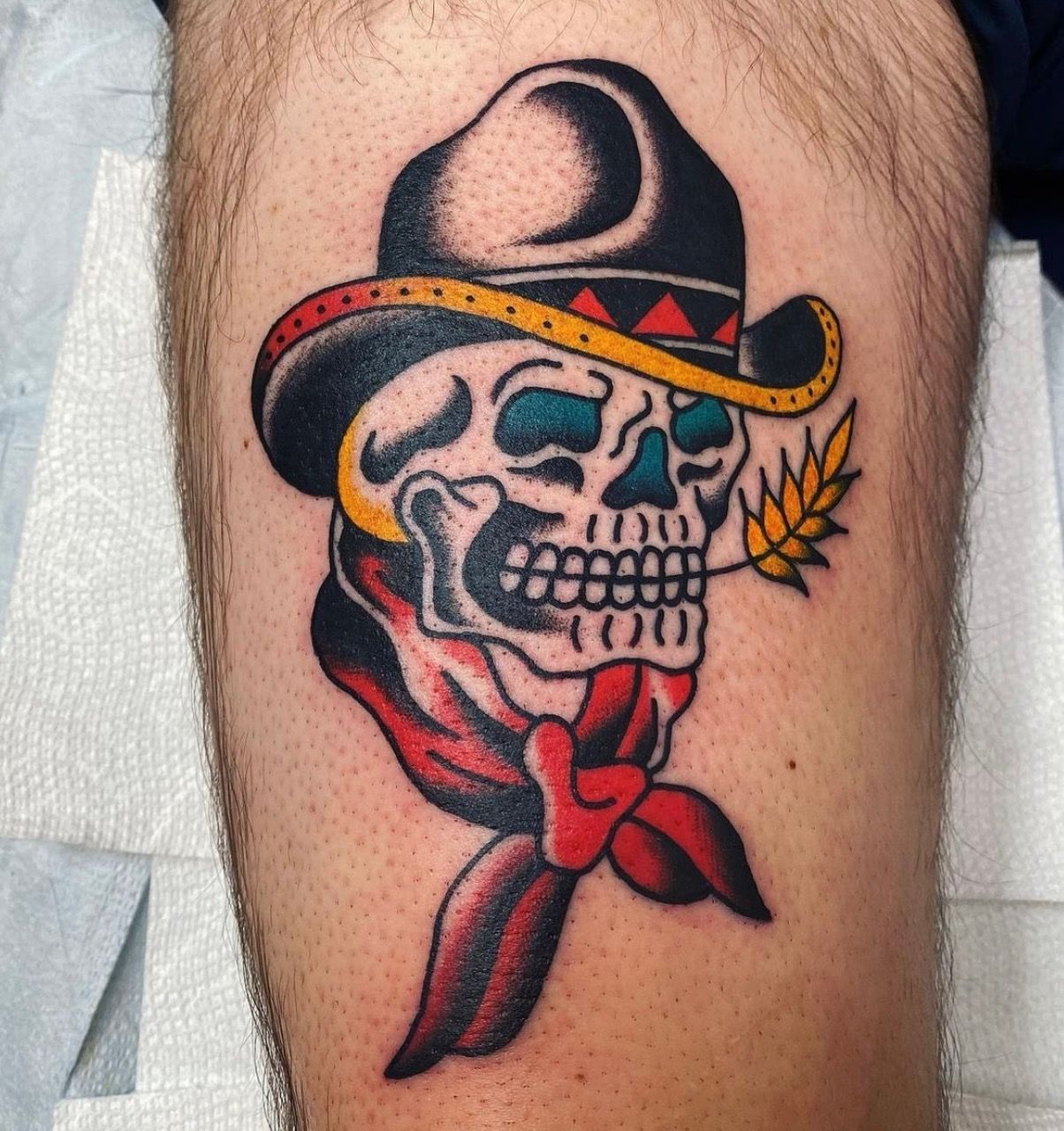 Cowboy Tattoo by JD Pezderic at Silver Ghost Tattoo in Edmonton Alberta Canada